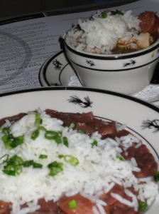 Red Beans & Rice with Chickn Andouille Gumbo